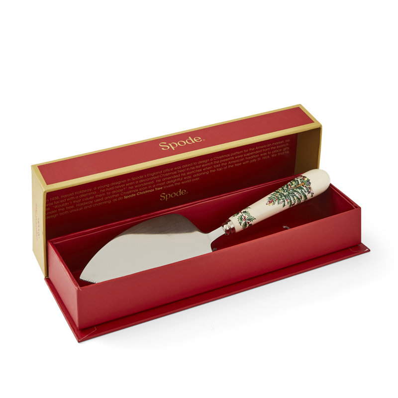 Spode Christmas Tree Cake Knife/Server 10"