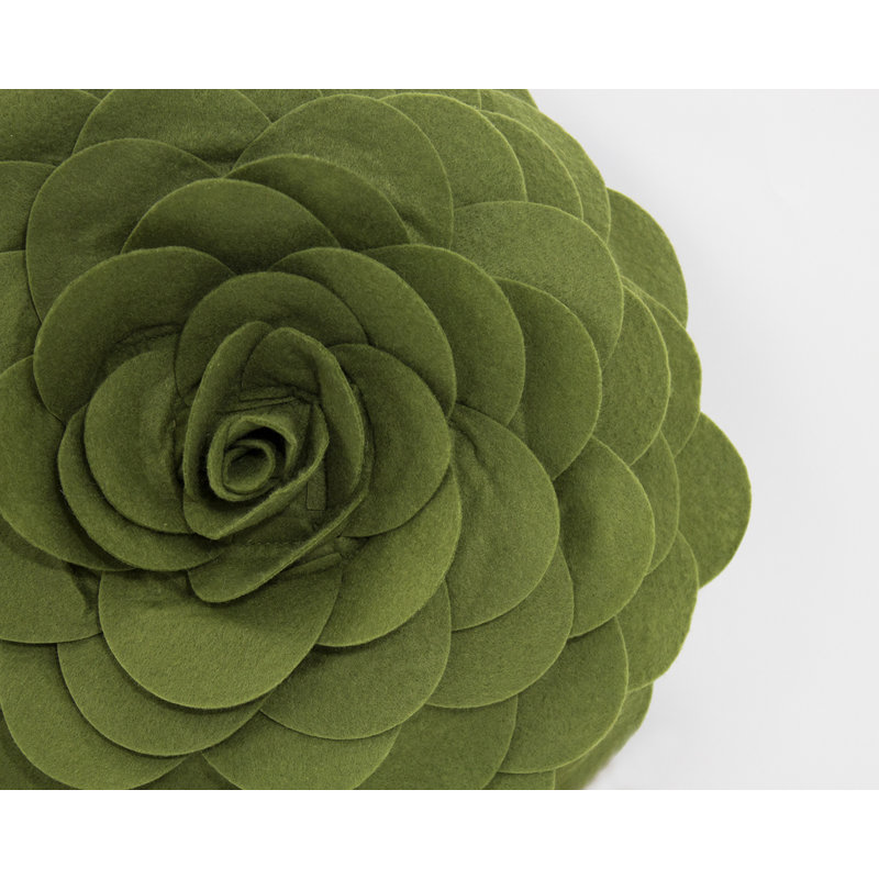  Housse de coussin en polyester, 13 po x 13 po, Polyester/ Bourre en polyester, Kiwi