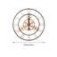 30 Inch Retro Non-Ticking Gear Wall Clock