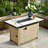 Rectangle Iron Propane Fire Pit Table-802382420