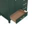 Meuble-lavabo 42 po, meuble-lavabo avec cadre en bois massif, comptoir de meuble-lavabo autoportant avec lavabo vert-1695062062