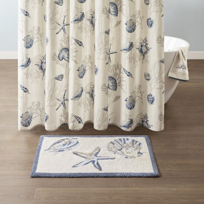 Tapis réversible pour salle de bain touffeté à poils longs