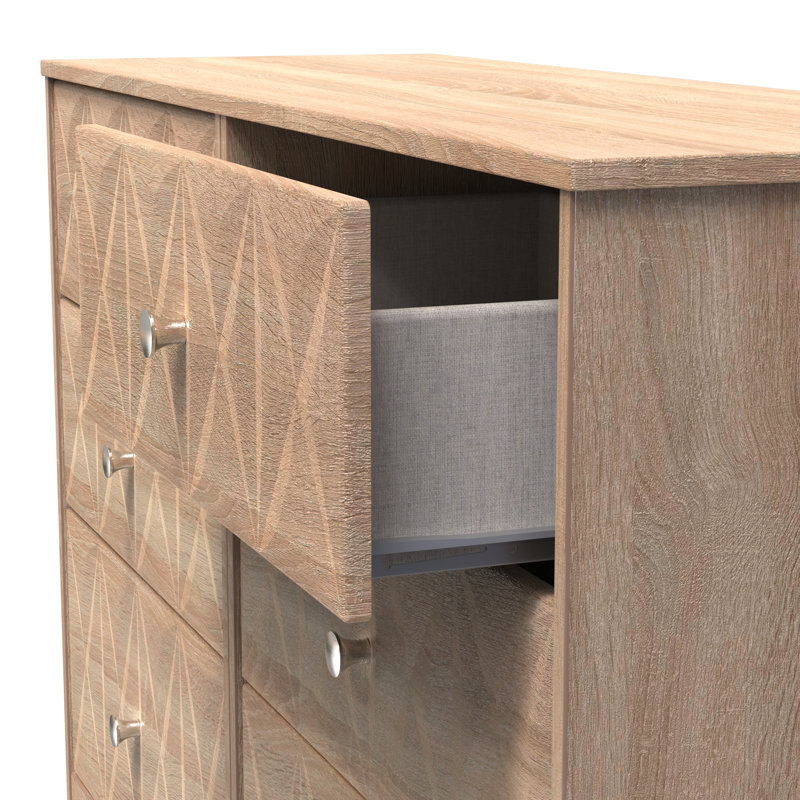 Ceinwen 115cm W 6 - Drawer Chest of Drawers, Bardolino Oak