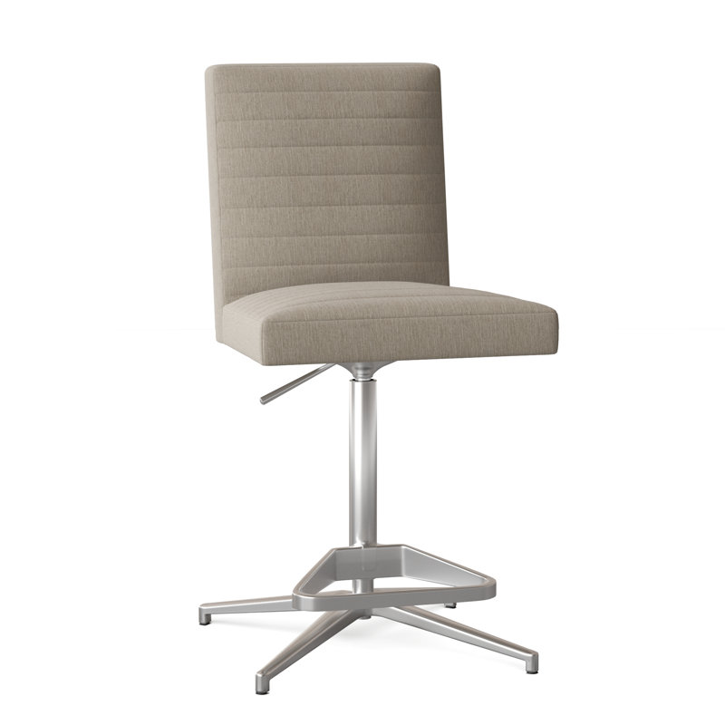 Uma Adjustable Height Bar Stool, Linen (3156 72)