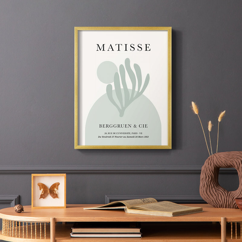Matisse CL XXIV, reproduction encadrée - bois massif, H 10 po x l 8 po