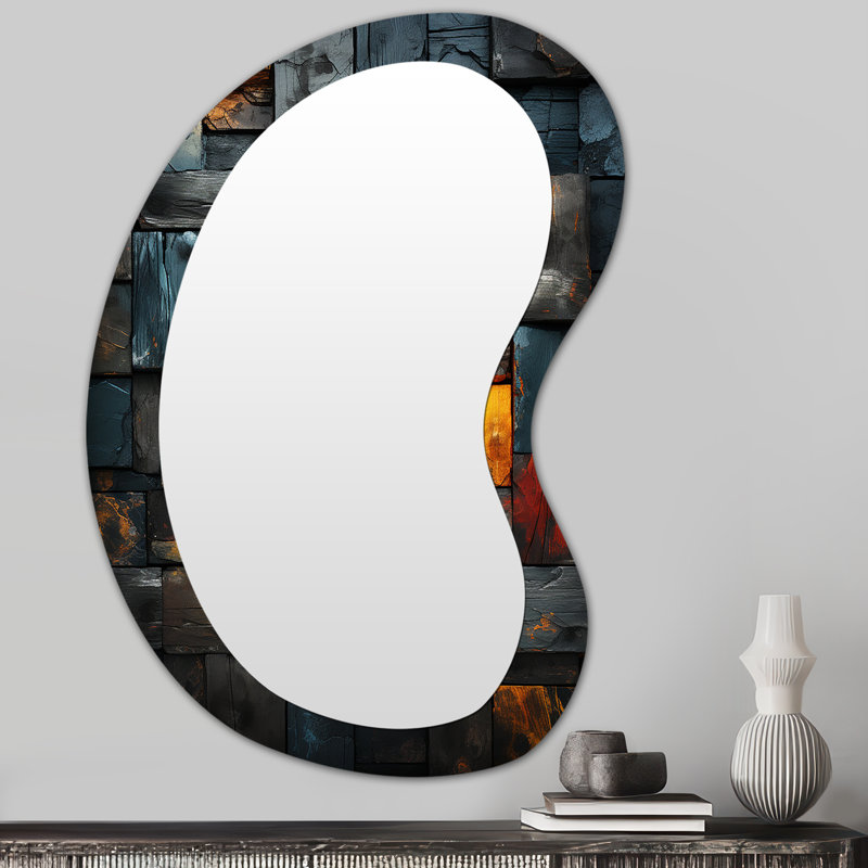 Miroir mural grunge, 31 po x 22 po