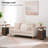 2-Drawer Narrow End Table with Storage and Charging Station
