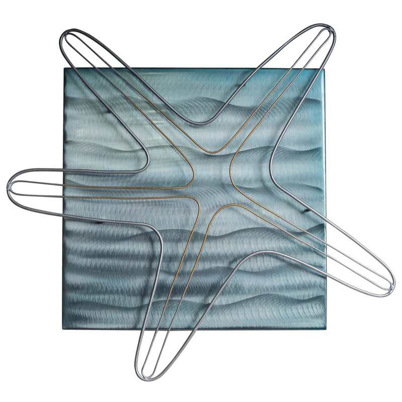 The Coast Handmade Coastal Abstract Wall Decor on Metal