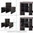 Quad Shelf Cube Organizer Insert, Tobacco Oak