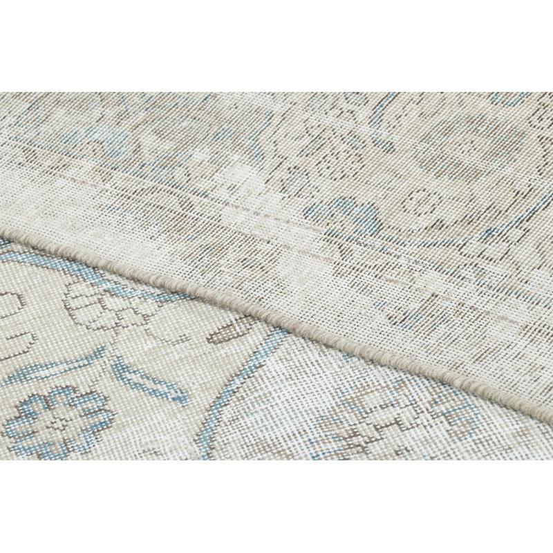 Distressed One-of-a-Kind 9'3X12'7 Hand Knotted Area Rug