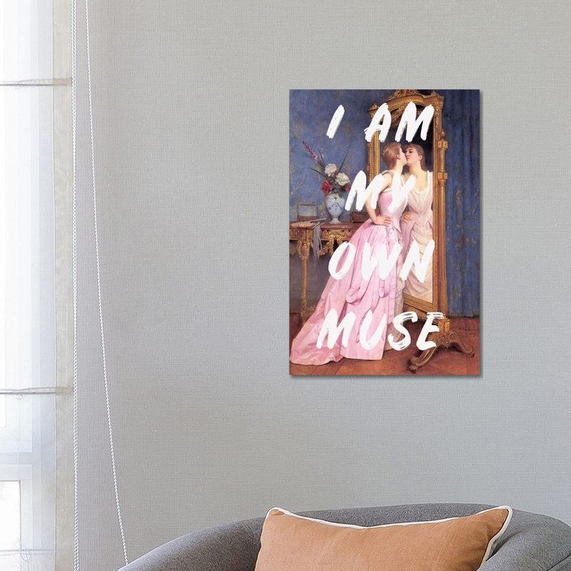 Muse - Painting on Canvas, Wrapped Canvas, 66.04cm H x 45.72cm W x 3.81cm D