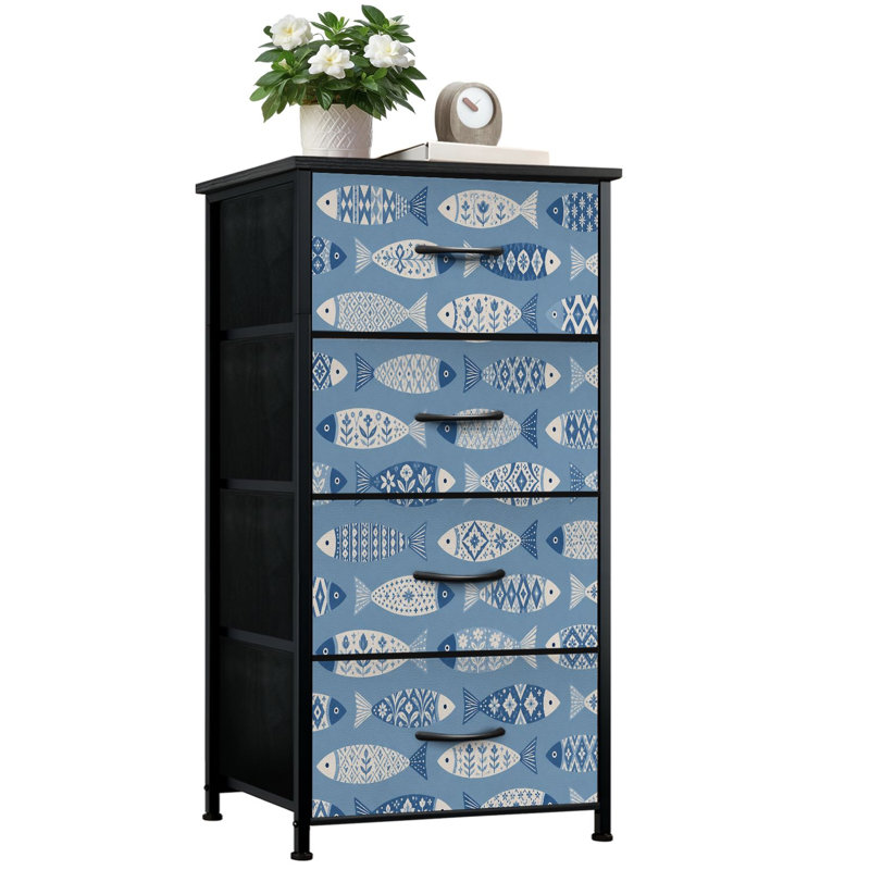 Commode de rangement verticale 4 tiroirs