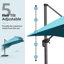 Parasol en porte-à-faux 108 po Sharis-591464416