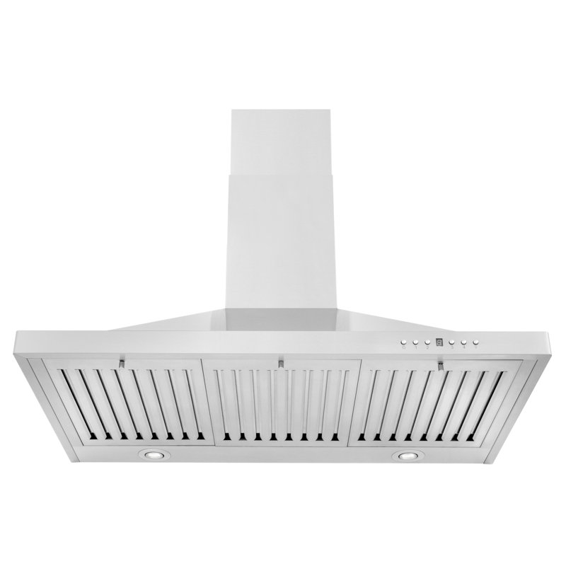 ZLINE 30" Convertible Wall Mount Range Hood with 2 Piece Charcoal Filters, LED lighting and Dishwasher-Safe Baffle Filters