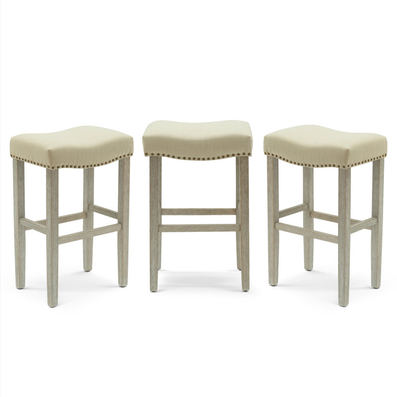 Tabouret Jameson, Tabouret de bar (siège d'une hauteur de 29 po), Beige/gris