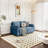 Dodington Classic Comfort Loveseat - Contemporary Modular Fabric Sectional for Small Spaces-1002140840-971810785