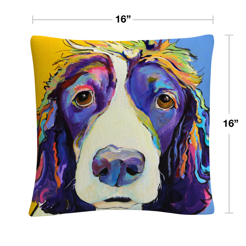 Coussin Pat Saunders-Sadie blanc