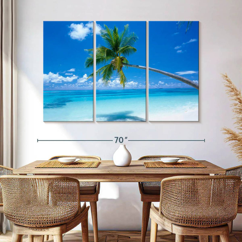 Gillard Beach Palm Shadow, H 42 po x l 65 po