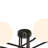 8-Light Modern Sputnik Globe Semi Flush Mount-359083767