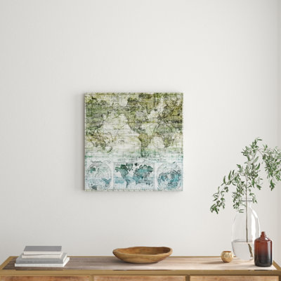 Green Earth by Marmont Hill - Wrapped Canvas Painting