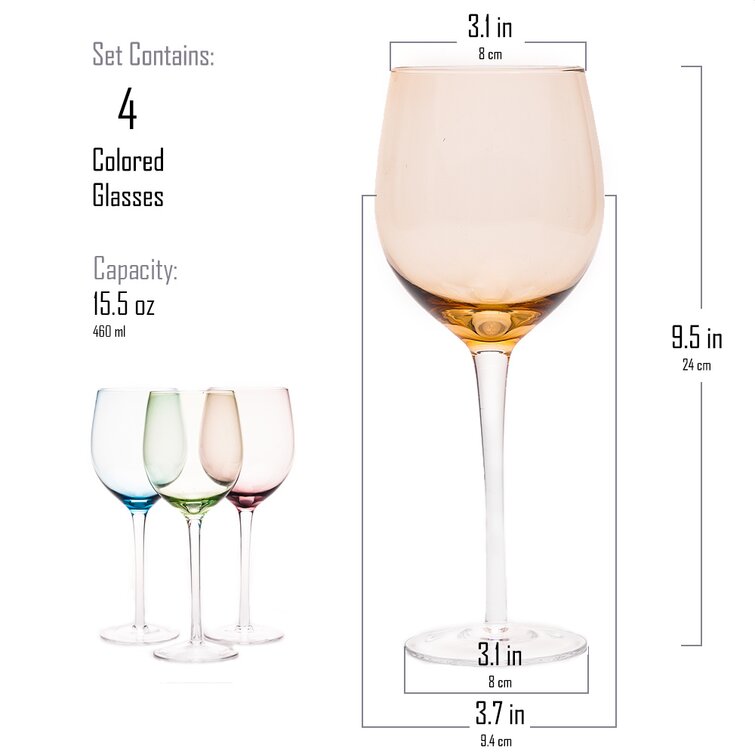 Latitude Run® Balchand 4-Piece 16 oz. All Purpose Wine Glass & Reviews