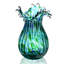 Vase en verre vert 8,5 "pour fleurs
