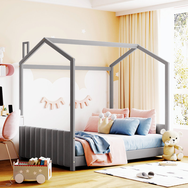 Cadre de lit Summertown, cadre de lit, cadre de lit moderne, cadre de lit en bois, Lit double