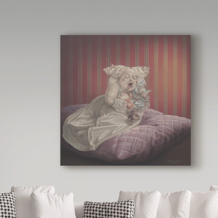 'Satin and Chinchilla' Graphic Art Print on Wrapped Canvas