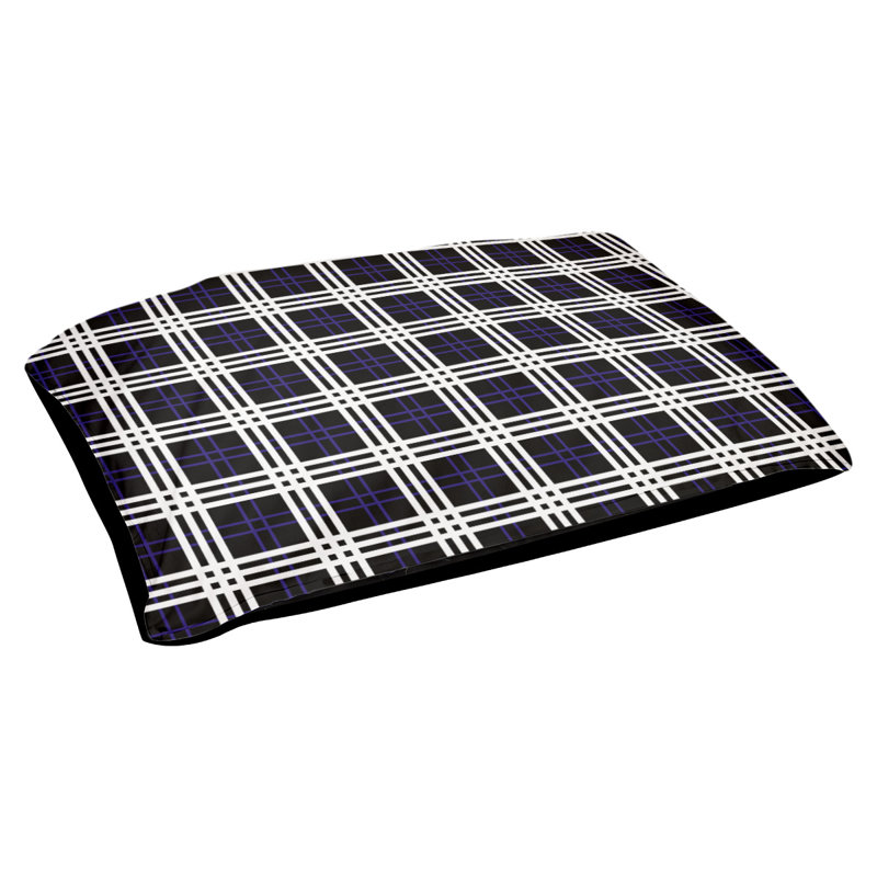 Lit pour chat Baltimore Designer, Petit L 29,15 po x l 19,5 po, Noir / neige, Utilisation intérieure / extérieure