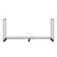 Support de rangement pour bois de chauffage 1/2 corde, support à bûches en fer noir avec couvercle pratique pour foyer de terrasse