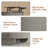 Lift Top Coffee Table with Storage, Fluted Coffee Table with Sliding Doors, Wood Rustic Center Table For Living Room-123099789