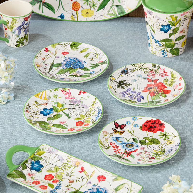Greenhouse Set of 4 Salad Plates 9"