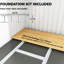 Remise extérieure en métal pour outils de jardin, avec fentes de ventilation et porte verrouillable, conception à finition simple, finition de 110,25 po: portes doubles, bonne circulation d'air, toit incliné, 109,89 lb, 66,31 po-129869169