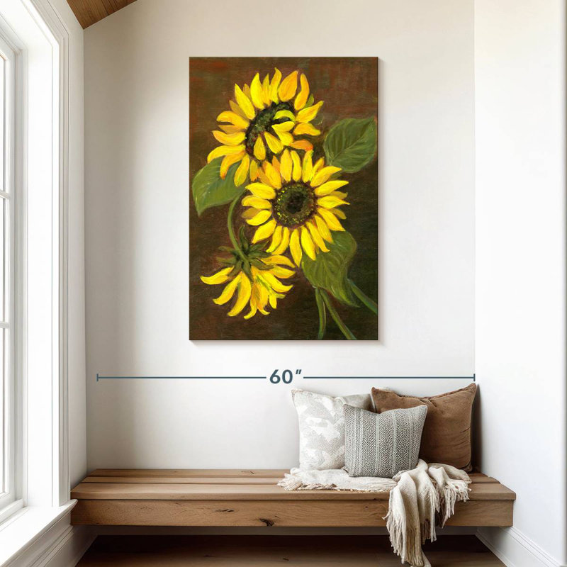 Harnek Rustic Sunflowers, 45" H x 30" W