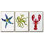Homard, impression sur toile 3 pièces-91891005-91891004