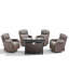 Ensemble de conversation avec chaises berçantes et pivotantes pour l'extérieur-436935467-436935464