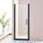 32-33.5"W X 75"H Pivot Single Swing Shower Door, Aluminium Alloy, 1/4" (6Mm) Thick SGCC Tempered Clear Glass.