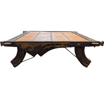 Large Reclaimed Teak Square Coffee Table