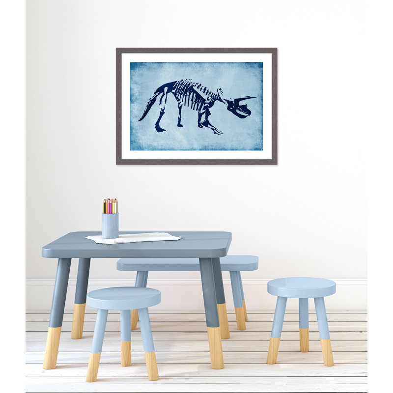 Adhésif décoratif préhistorique 2 pi, H 24,5 po x l 34,5 po x P 0,6 po, Encadré plat à grain de bois gris