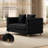 58" Modern Loveseat with Gold Metal Legs-1899863415