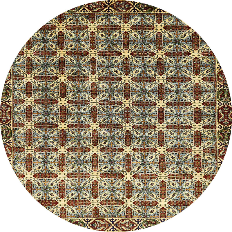 Abstract Indoor Rug, Round 3'