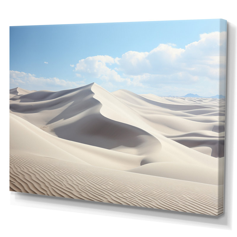 Égypte, paysage de sables silencieux III, reproduction sur toile, H 12 po x l 20 po x P 1 po, Toile tendue