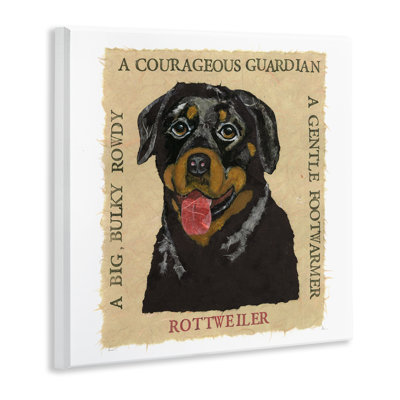 Fun Rottweiler Pet Phrases Wall Plaque Art by Nancy Overton