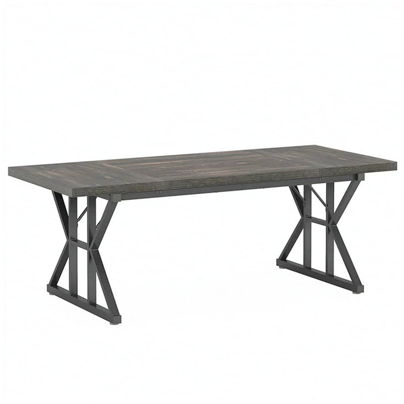 Versatile Dining Table,Classic Kitchen table, Oak, Black