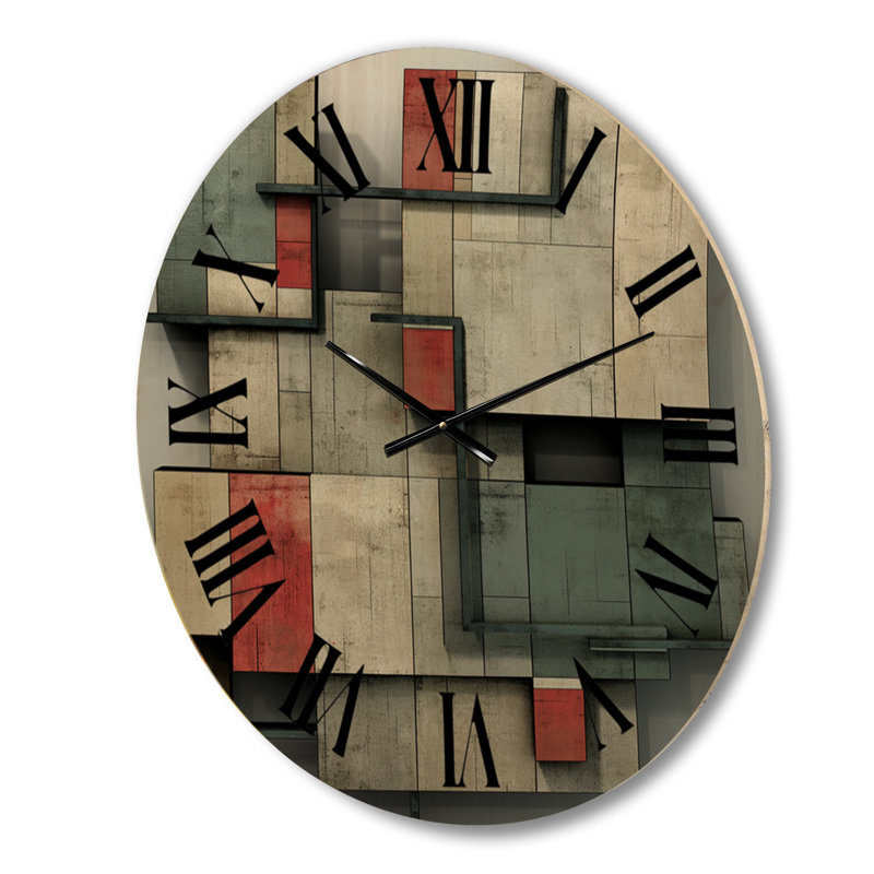 Horloge murale moderne en bois surdimensionnée Simplicity of Beauty, Grand