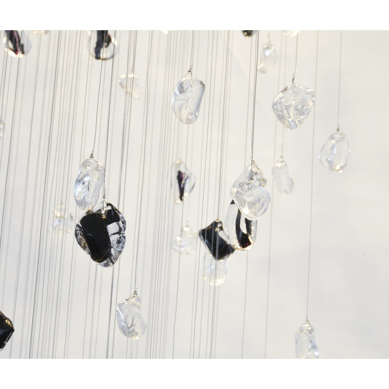 Lustre, H 108 po x l 32 po x P 32 po, Chrome
