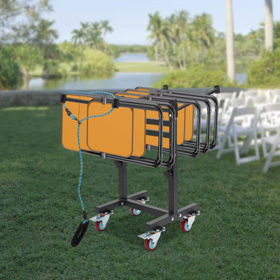 Support de rangement réglable pour chaise pliante sans chaise