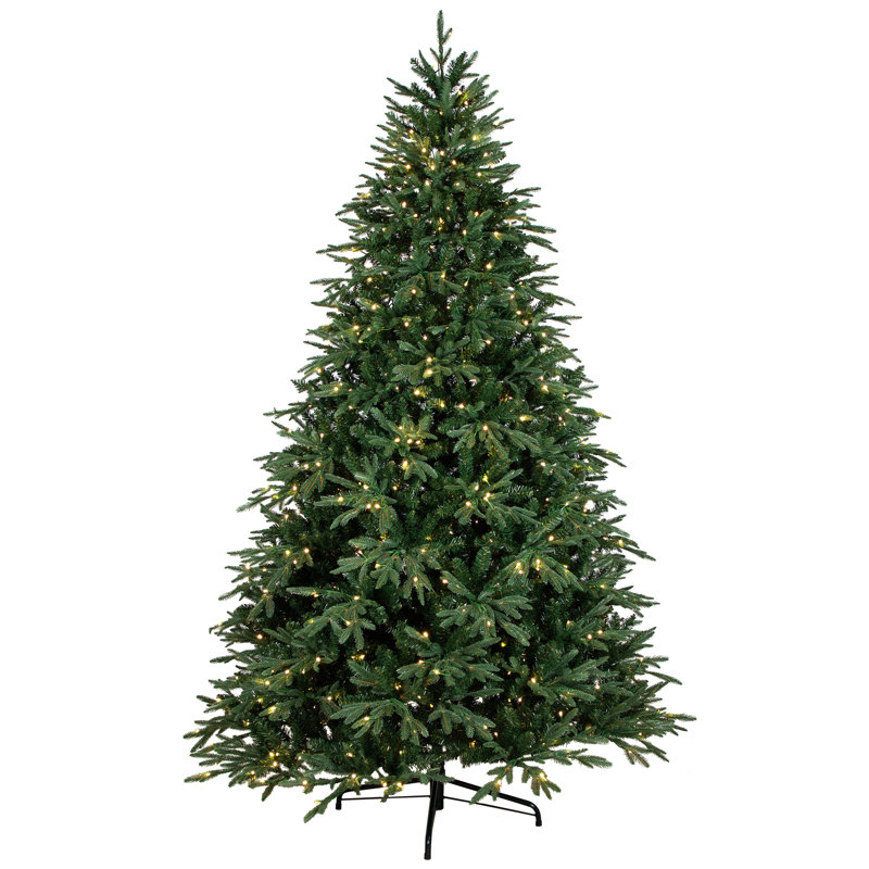 Real Touch™ Artificial Pine Christmas Tree with Lights, 6'5"