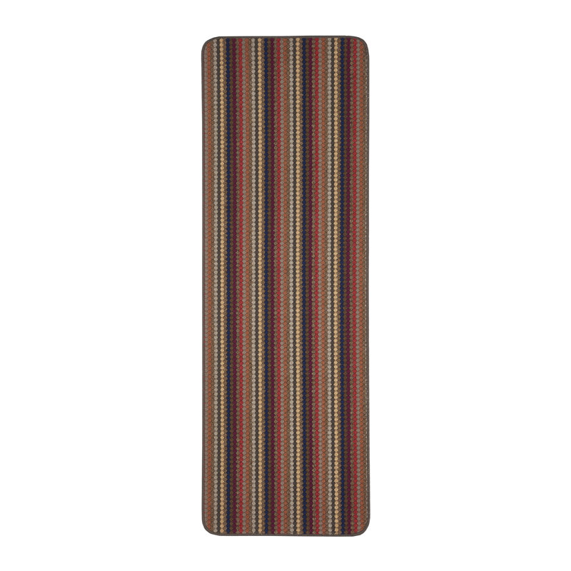Aloysious Non-Slip Striped Indoor Doormat, Runner 67 x 200 cm, Brown