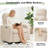 Breh  36"W Power Swivel Rocker Glider Recliner with USB and Type-C Port-740582443